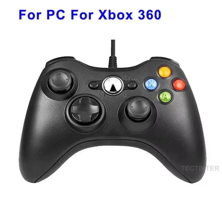 For Xbox 360 /360 Slim USB Wired Controller Console Gamepad Joypad for PC Joystick for 360 Console with Dual-Vibration Turbo