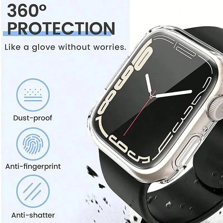 TPU Screen Protector Case for Apple Watch Series 9 8 7 SE 6 5 4 3 Bumper Cover Accessories for Iwatch 45mm 41mm 44mm 40mm 42mm - HASHTAG