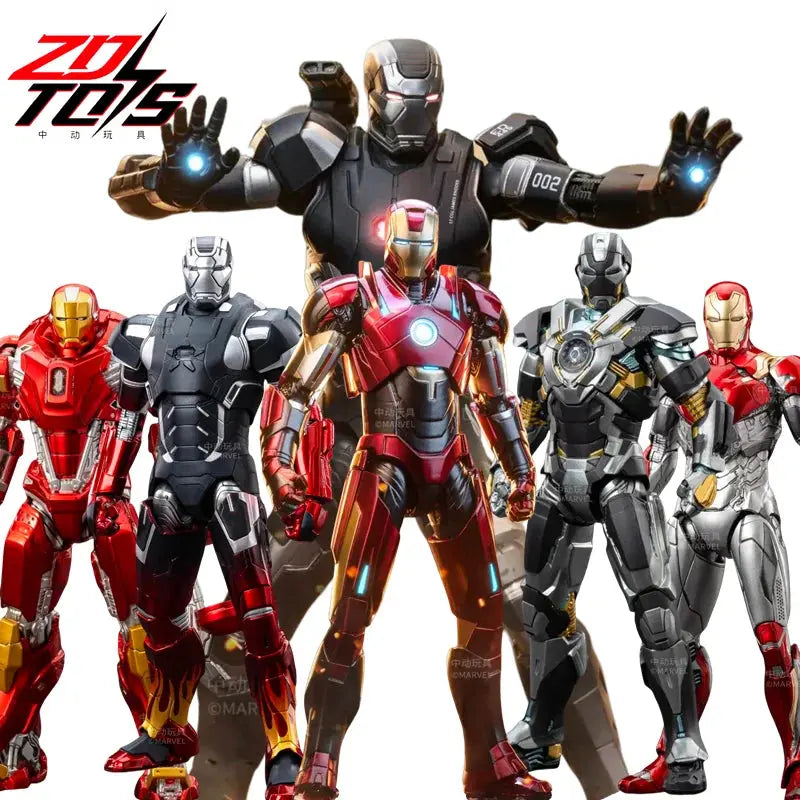 1/10 Original ZD Toys Iron Man MK2 War Machine2.0 MK16 MK11 MK24 MK35 MK47 Tony Stark Collection Model Action Figure Kids Toys - HASHTAG