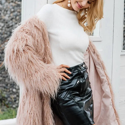 New Haining Fur Coat Mid-length Style HASHTAG