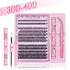 Eyelash Clusters Kit Fluffy Individual Eyelash Extensions With Lower Lash DIY Lash Extension Kit Lash Bond and Seal HASHTAG
