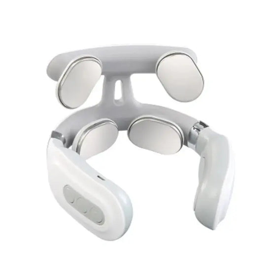 Intelligent Cervical Massager Pulse Multi-manipulation Neck Massager Charging Cervical Spine Four Heads - HASHTAG