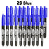6 PCS Permanent Marker Pen Manga Drawing Markers Black Blue Red Waterproof Ink Sketch Pens Stationery Art School Supplies - HASHTAG