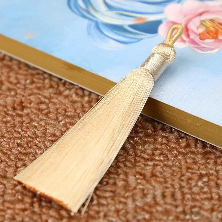 Bookmark Polyester Faux Ice Silk Coil Tassel Chinese Design - HASHTAG