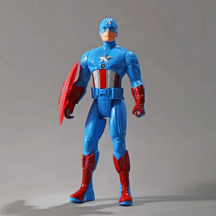 Avengers Anime Action Figure Spiderman Iron Man Captain America Marvel PVC Doll Boys Kids Toys Children Christmas Birthday Gifts - HASHTAG