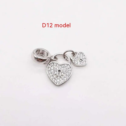 14K Gold Copper Plating Large Hole Spacer Bead Pendant Charms Liebe - Making Life Easier