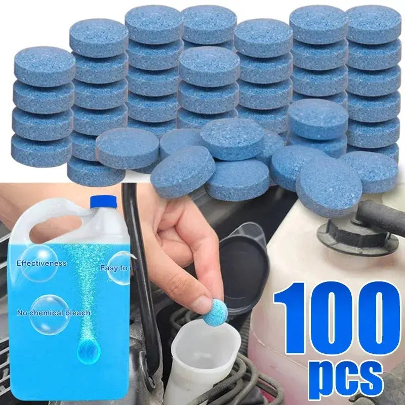 ISGTDRM Solid Cleaner Car Windscreen Cleaner Effervescent Tablet Auto Wiper Glass Solid Cleaning Concentrated Tablets Detergent - My Hashtag Shop