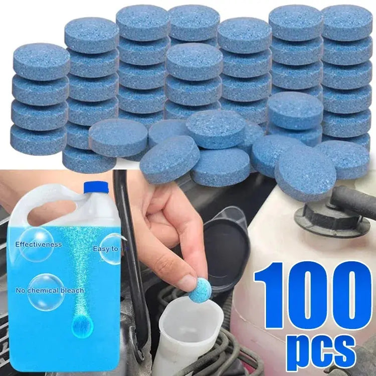ISGTDRM Solid Cleaner Car Windscreen Cleaner Effervescent Tablet Auto Wiper Glass Solid Cleaning Concentrated Tablets Detergent - My Hashtag Shop