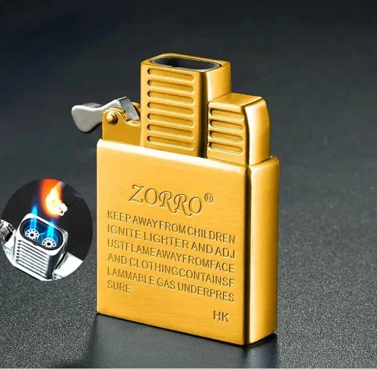 Zorro Original Butane Gas Insert Movement Accessories Replace Inner Liner Windproof Single Double Jet Transparent Visible Gas HASHTAG BAR TABACCHI