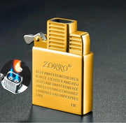 Zorro Original Butane Gas Insert Movement Accessories Replace Inner Liner Windproof Single Double Jet Transparent Visible Gas HASHTAG BAR TABACCHI