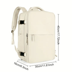 Large Capacity Travel Backpack, Multi-functional Business Trip Bag With Suitcase Sleeve, Nylon Computer Schoolbag Fits 14-inch Laptop HASHTAG