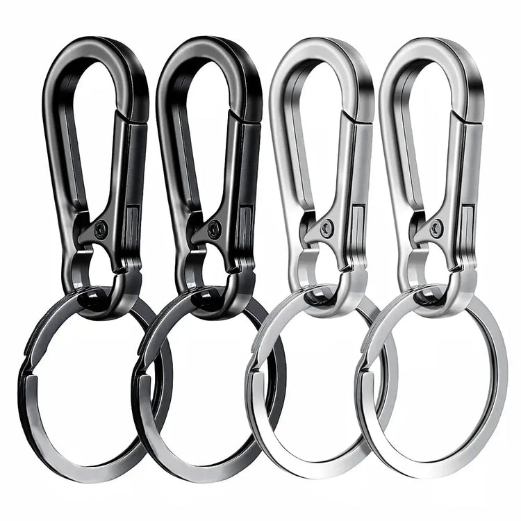 4Pcs Carabiner Clip Keychain Metal Carabiner Shape Key Ring Keyring Key Holder Clips Hook Holder Organizer for Car Keys Finder f - HASHTAG