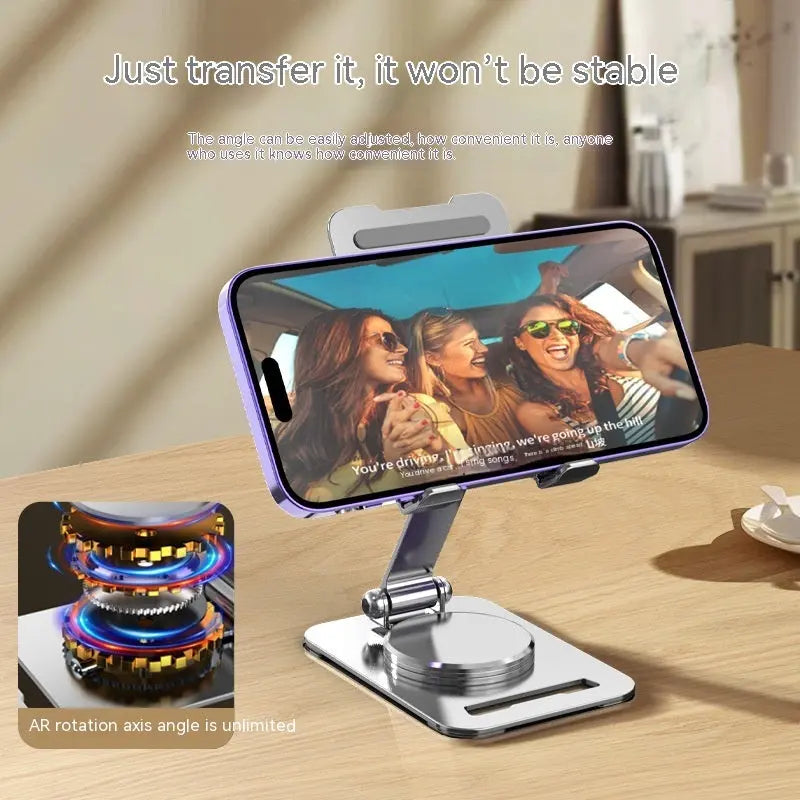 360 Degrees Rotate Metal Desk Mobile Phone Holder Stand For Phone Pad Adjustable Desktop Tablet Holderl Table Cell Phone Stand AliExpress