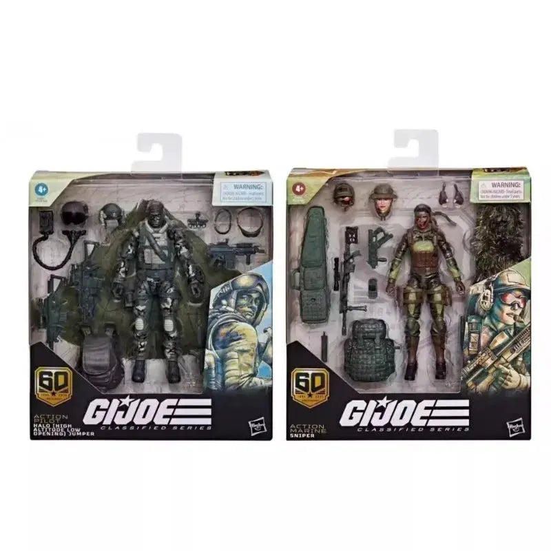 Hasbro GIJOE Classified Series 60th Anniversary Limited Edition Action Marine Sniper Pilot Action Figure Model Toys Gifts - HASHTAG