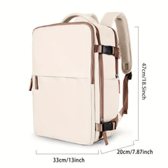 Large Capacity Travel Backpack, Multi-functional Business Trip Bag With Suitcase Sleeve, Nylon Computer Schoolbag Fits 14-inch Laptop HASHTAG