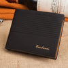 Men's Bifold Leather Credit ID Card Holder Wallet Billfold Purse Puce Gaia