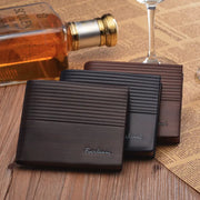 Men's Bifold Leather Credit ID Card Holder Wallet Billfold Purse Puce Gaia