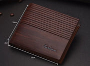 Men's Bifold Leather Credit ID Card Holder Wallet Billfold Purse Puce Gaia