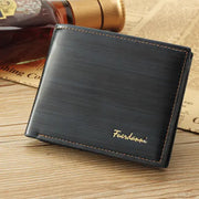 Men's Bifold Leather Credit ID Card Holder Wallet Billfold Purse Puce Gaia