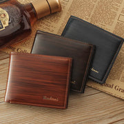 Men's Bifold Leather Credit ID Card Holder Wallet Billfold Purse Puce Gaia