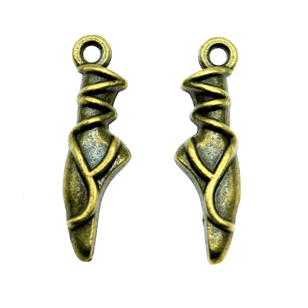 Ballerina Shoes Multi Color Charms 23x6x4mm 1.4g - HASHTAG