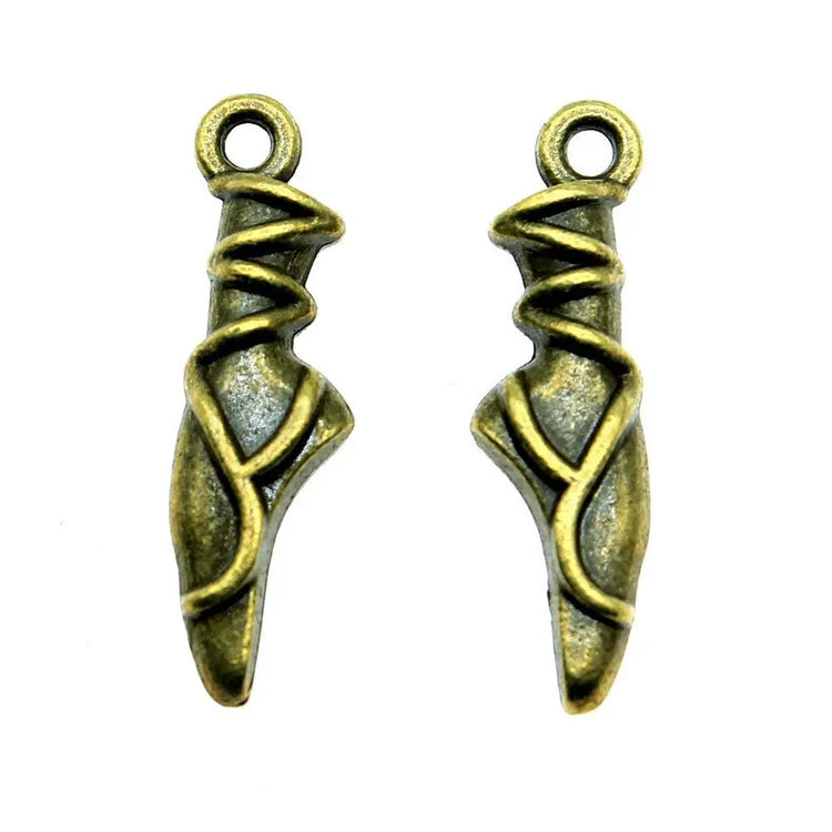 Ballerina Shoes Multi Color Charms 23x6x4mm 1.4g - HASHTAG