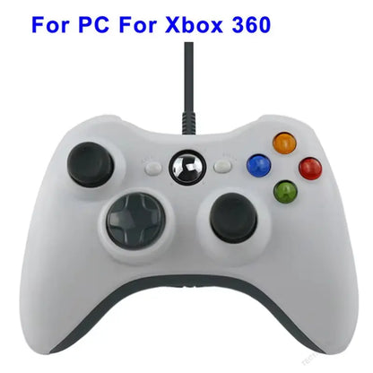 For Xbox 360 /360 Slim USB Wired Controller Console Gamepad Joypad for PC Joystick for 360 Console with Dual-Vibration Turbo