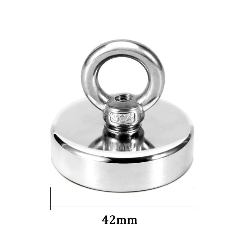 Super Strong Neodymium Fishing Magnets Heavy Duty imanes Magnet with Countersunk Hole Eyebolt for Salvage Magnetic Fishing - HASHTAG