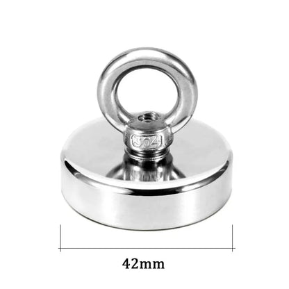 Super Strong Neodymium Fishing Magnets Heavy Duty imanes Magnet with Countersunk Hole Eyebolt for Salvage Magnetic Fishing - HASHTAG