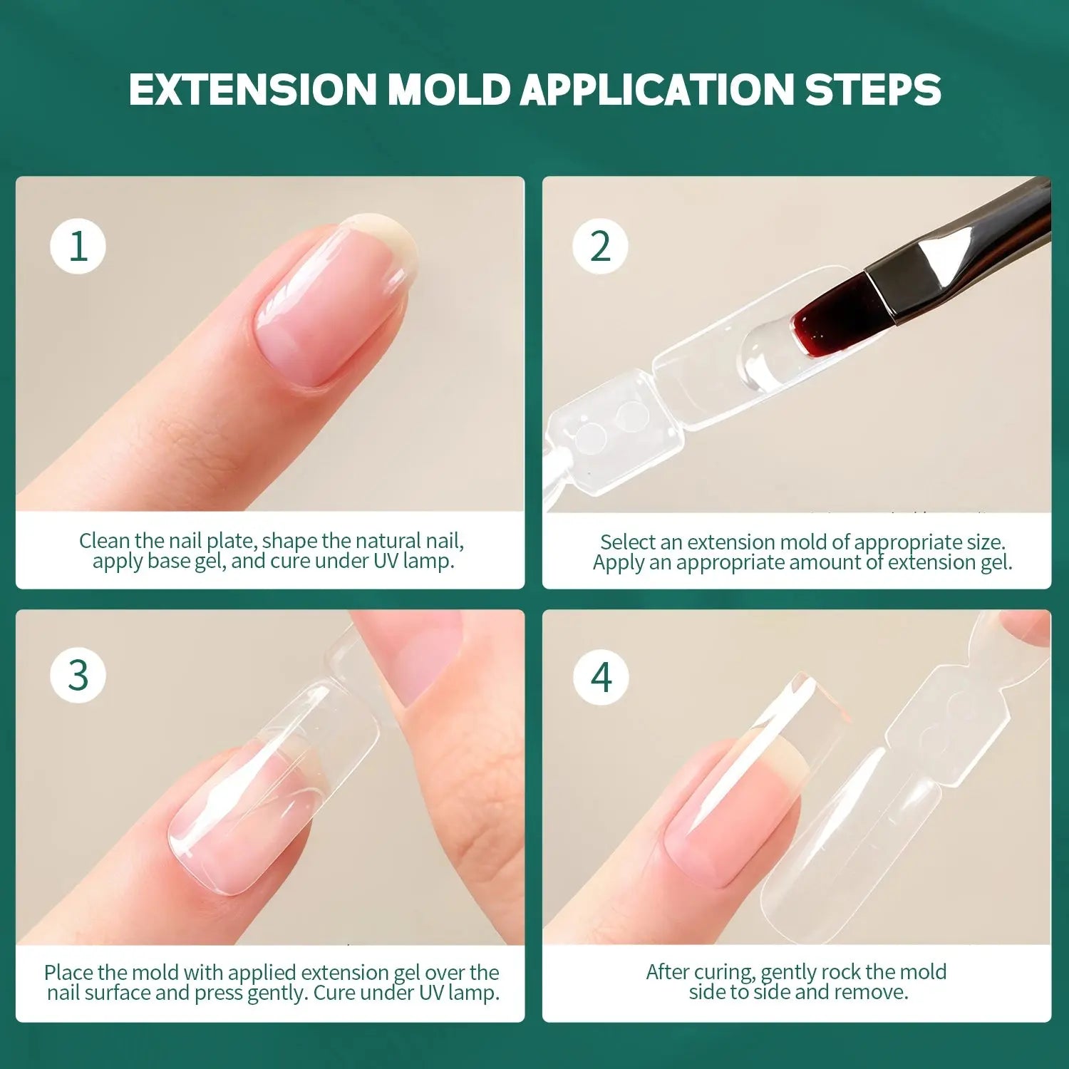 Nailpop 150 pcs Double Ended Nail Dual Forms Square Coffin Shape Extension 15 Sizes Professional Salon Quality Nail Art Tools HASHTAG