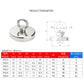 Super Strong Neodymium Fishing Magnets Heavy Duty imanes Magnet with Countersunk Hole Eyebolt for Salvage Magnetic Fishing - HASHTAG