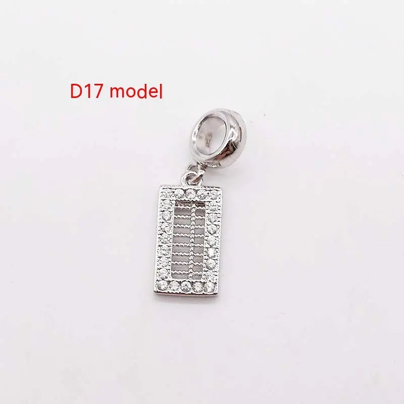 14K Gold Copper Plating Large Hole Spacer Bead Pendant Charms Liebe - Making Life Easier