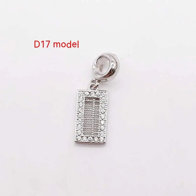 14K Gold Copper Plating Large Hole Spacer Bead Pendant Charms Liebe - Making Life Easier