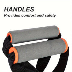 High Quality Latex Resistance Band With Big Handles And Door Anchor, Exercise Bands, Workout Bands, Suitable For Fitness Strength Training, Yoga, Pilates, Home Gym HASHTAG