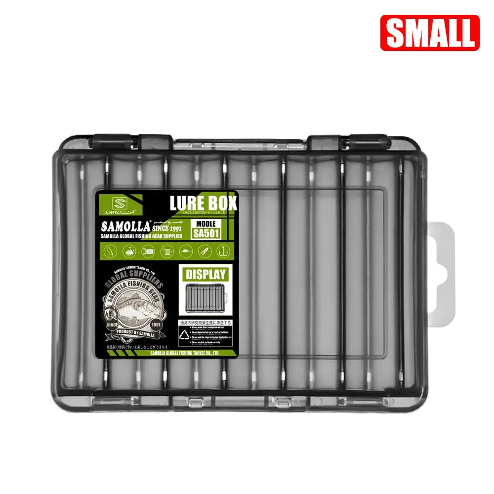 Fishing Tackle Box 14 Compartments Fishing Accessories Lure Hook Storage Case Double Sided Fishing Tool Organizer Boxes - HASHTAG