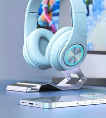 39 Luminous Wireless Headphones with Plug-in,