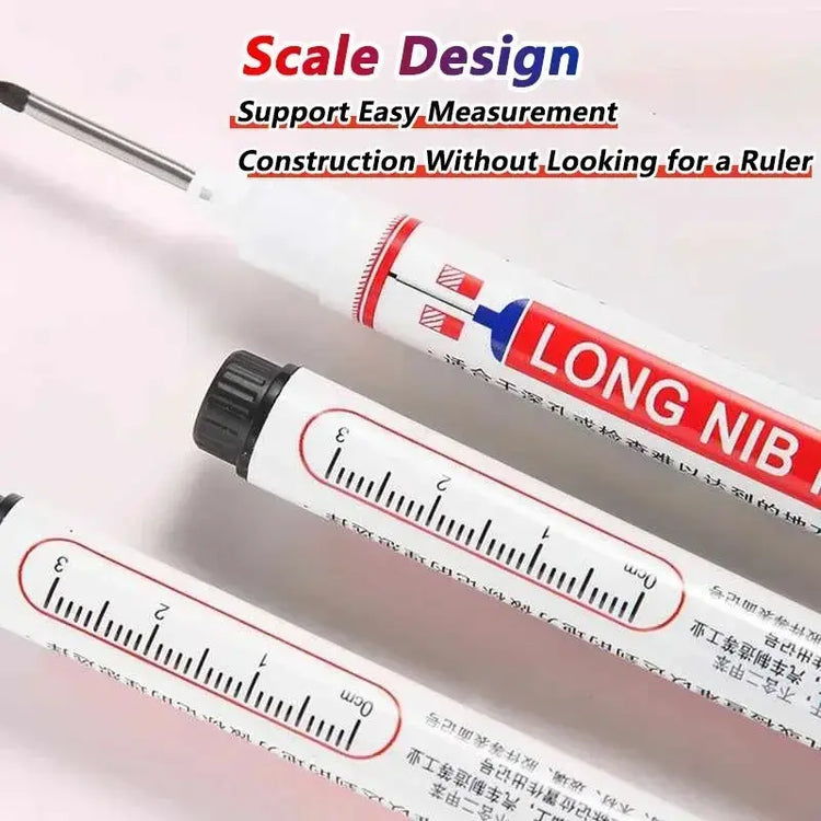 1-40PCS 20mm Deep Hole Long Nib Head Markers For Metal Perforating Pen Waterproof Bathroom Woodworking Decoration Multi-Purpose - My Hashtag Shop