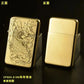 Exquisite Brass Kerosene Lighter Slim Windproof Vintage Grinding Wheel Ignition Lighter Cigarette Accessories Men&