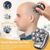 Men's Electronic Head Shaver Razor - Rechargeable Cordless Hair Shaving Razors For Bald Man 6 In 1 Wet Dry Beard Trimmer Body Hair Cutting Clipper Grooming Kit 7 Rotary Heads HASHTAG