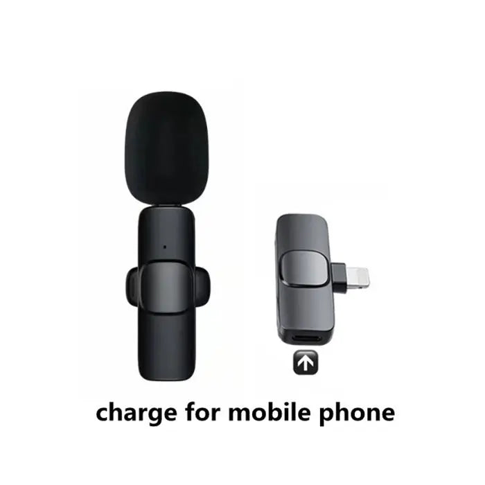 Wireless Lavalier Microphone Portable Audio Video Recording Mini Mic For I Phone Android Long Battery Life Live Broadcast Gaming HASHTAG