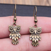 Retro Minimalist Handmade Owl Earrings HASHTAG