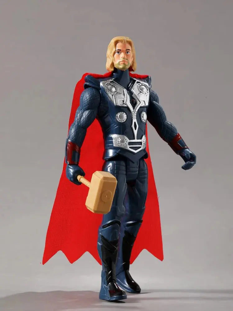 Avengers Anime Action Figure Spiderman Iron Man Captain America Marvel PVC Doll Boys Kids Toys Children Christmas Birthday Gifts - HASHTAG