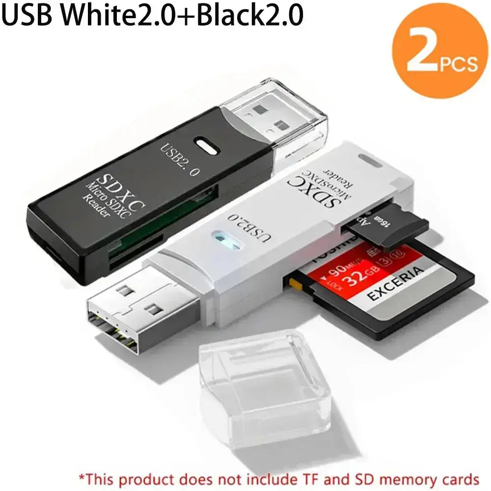 2-in-1 Multi Functional USB 3.0 Card ReaderMicro SD TFMemoryCardReaderUSBFlashDrive CardreaderAdapter For PCLaptops Accessories HASHTAG