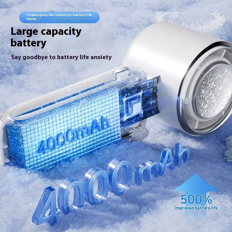 New Ice Pack High-Speed Handheld Eletirc Fan Speed Adjustable Folding Mini Fan Portable Outdoor Hanging Neck Small Fan - HASHTAG