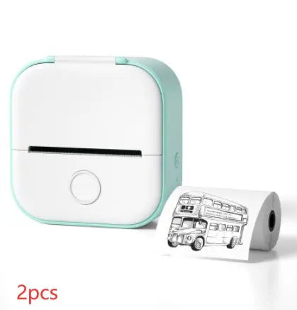 Portable Mini Thermal Label Printer Home Photo Printer Student Wrong Question Printer Bluetooth-compatible Mini Label Printer Price Tag HASHTAG