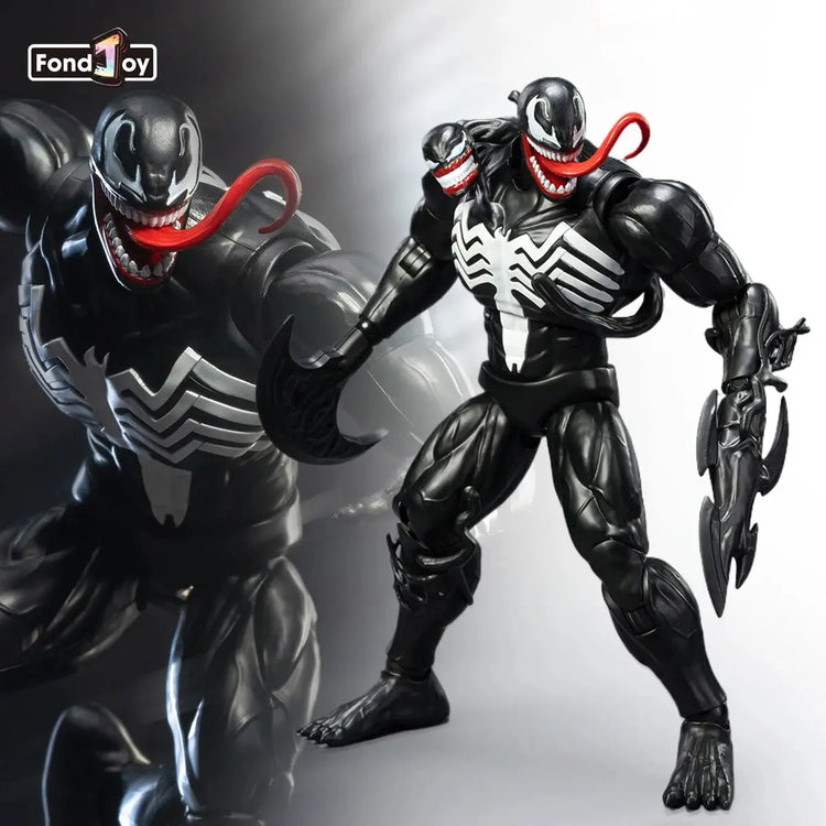 FondJoy Marvel Venom Action Figure 1/12 Venom Plastic Model Kit Anime Figurine Collection Model Statue Toys - HASHTAG