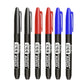6 PCS Permanent Marker Pen Manga Drawing Markers Black Blue Red Waterproof Ink Sketch Pens Stationery Art School Supplies - HASHTAG