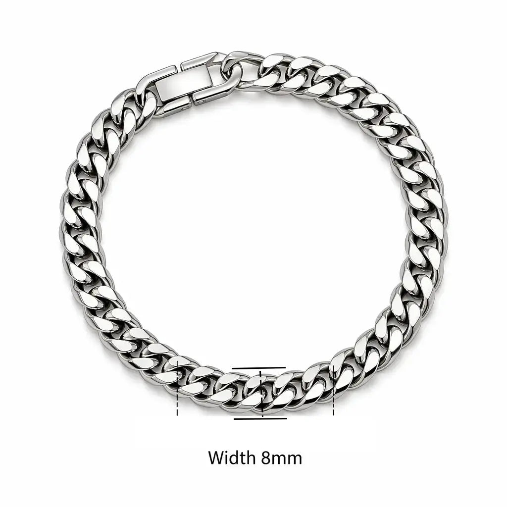 Stainless Steel Braided Double Row Front and Rear Fish Scale Alloy Magnetic Buckle Bracelet with Keel Jewelry New Model HASHTAG