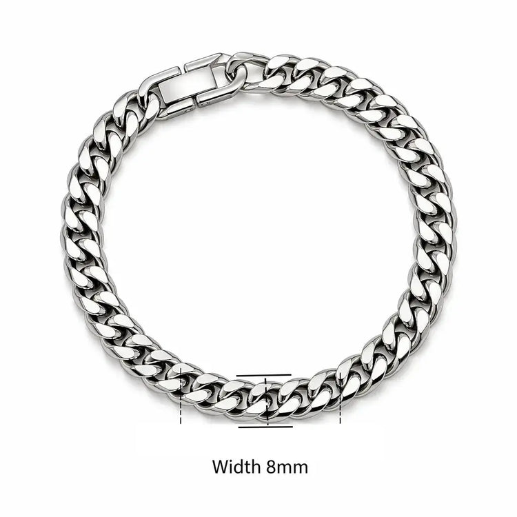 Stainless Steel Braided Double Row Front and Rear Fish Scale Alloy Magnetic Buckle Bracelet with Keel Jewelry New Model HASHTAG