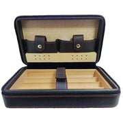 Cigar case Box Portabl Cigar Case Travel Accessories Handbag Travel Leather Cigar Case Storage 4 Cigars Box Humidor HASHTAG